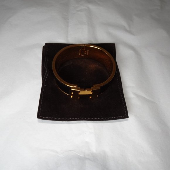 Hermes Clic Clac H Enamel Bracelet Black - Picture 11 of 12